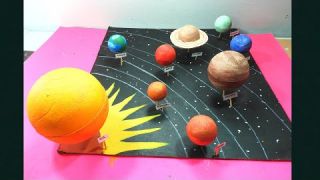 COMO HACER UNA MAQUETA DEL SISTEMA SOLAR ? Manualidades escolares