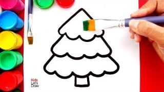 10 DIBUJOS DE NAVIDAD con Brillantina para Niños | Colorful Glitter Christmas Drawings and Painting